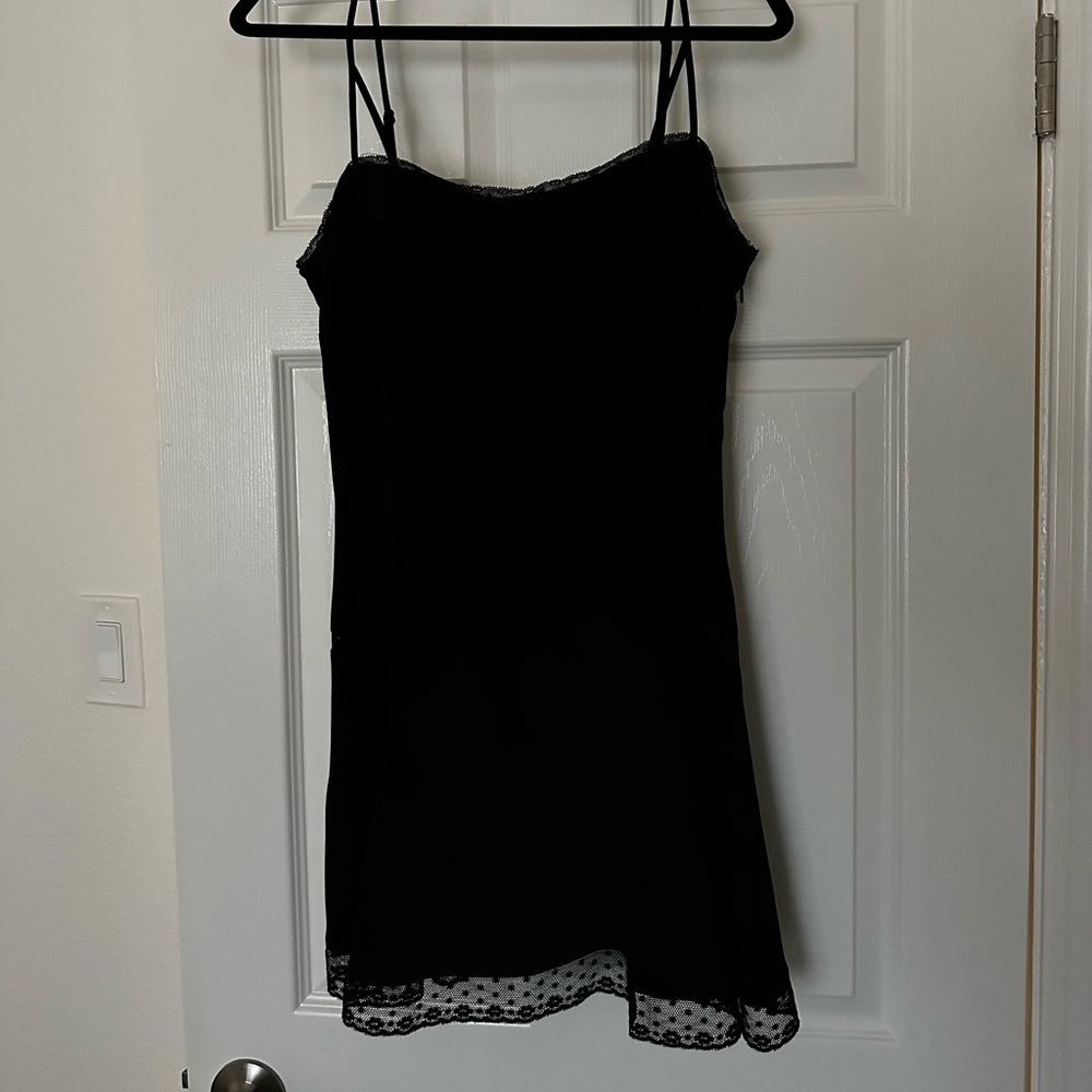 aritzia black mini dress